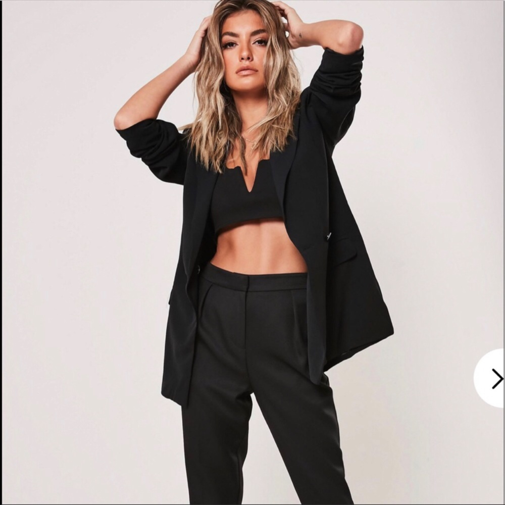 Miss guided tailored black blazer